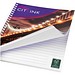 Desk-Mate® A5 Notizbuch mit Spiralbindung, weiß/schwarz, 50 pages