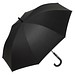 FARE® AC-Stockschirm Nature, schwarz/Herzen-Design
