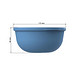 Food-Bowl ToGo, 1,0 l, behagliches blau/transparent