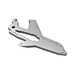 ROMINOX® Key Tool Airplane / Flugzeug (18 Funktionen) im Motiv-Mäppchen Frohe Weihnachten