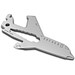 Geschenkartikel: ROMINOX® Key Tool Airplane / Flugzeug (19 Funktionen) im Motiv-Mäppchen Große Helden, silber