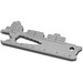 Geschenkartikel: ROMINOX® Key Tool Cargo Ship / Containerschiff (19 Funktionen) im Motiv-Mäppchen Danke, silber