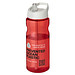H2O Active® Eco Base 650 ml Sportflasche mit Ausgussdeckel, rot/ weiß