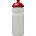 H2O Active® Eco Base 650 ml Sportflasche mit Stülpdeckel, elfenbeinweiß/ rot