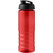 H2O Active® Eco Treble 750 ml Sportflasche mit Stülpdeckel & Trinkklappe, rot, schwarz
