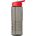 H2O Active® Eco Treble 750 ml Sportflasche mit Stülpdeckel & Trinktülle, kohle, weiß