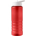 H2O Active® Eco Treble 750 ml Sportflasche mit Stülpdeckel & Trinktülle, rot, weiß