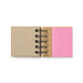 Haftnotiz Ringbuch mit Bambuseinband, beige