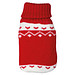 Handwärmer mit weihnachtlichem Stricküberzug , rot