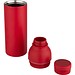 Illuminate 650 ml RCS doppelwandige Isolierflasche aus recyceltem Edelstahl, rot