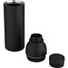 Illuminate 650 ml RCS doppelwandige Isolierflasche aus recyceltem Edelstahl, schwarz