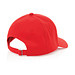 Impact 6 Panel Kappe aus 280gr rCotton mit AWARE Tracer, rot