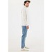 IQONIQ Elgon Quarter-Zip-Sweater aus rec. Baumwolle, ivory white, S
