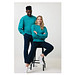 Iqoniq Kruger Relax-Rundhals-Sweater aus recycelt. Baumwolle, verdigris, XL