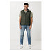 Iqoniq Meru Herren Bodywarmer aus recyceltem Polyester, khaki, S