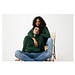 Iqoniq Rila Lightweight Hoodie aus recycelter Baumwolle, forest green, XXL