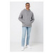 Iqoniq Trivor Mikrofleece-Kapuzenjacke aus recyc. Polyester, storm grey, M