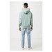 Iqoniq Yoho Relax-Hoodie aus recycelter Baumwolle, Iceberg green, S