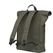 Lennon Roll-Top Recycled PU Backpack Rucksack, Dunkelgrün
