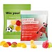 Minitüte 10 g, Folie transparent, Trolli Fruchtgummi Kleeblatt, inkl. Druck