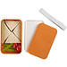MIYO Lunchbox, orange, weiß