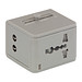 Reiseadapter TRAVEL MATE,grau
