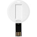 Round Credit Card USB-Stick, weiss, 64GB