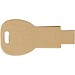 Schlüssel USB-Stick 2.0 aus recyceltem Papier, Kraftpapier, 4GB