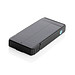 Skywave 10000mAh Solarpowerbank aus RCS recycelt. Kunststoff, schwarz