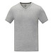 Somoto T-Shirt mit V-Ausschnitt für Herren, heather grau, 3XL