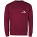 MALFINI Sweatshirt unisex Crew, S, garnet