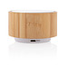 XD COLLECTION Kabelloser Bambuslautsprecher, braun/weiß