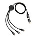 XD XCLUSIVE Terra 120cm 6-in-1-Kabel aus RCS recyceltem Aluminium, grau