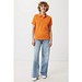 Iqoniq Yosemite Piqué-Poloshirt aus recycelter Baumwolle, orange, S