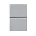 A5 Notizbuch aus recyceltem Leder, Hellgrau