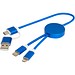 Alasia 30 cm 5-in-1 Kabel aus recyceltem Kunststoff für Datenübertragung und 27W Schnellladung, royalblau