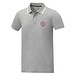 Amarago Polo mit abgesetztem Rand für Herren, heather grau, 3XL