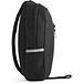 DELFOS. Rucksack mit einem Schultergurt aus 300D recyceltem Polyester und 600D recyceltem Polyester, mit 210D-Futter aus recyceltem Polyester, Schwarz