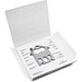 Geschenkartikel: ROMINOX® Key Tool House / Haus (21 Funktionen) im Motiv-Mäppchen Werkzeug, silber