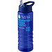 H2O Active® Eco Treble 750 ml Sportflasche mit Stülpdeckel & Trinktülle, blau, blau
