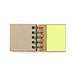 Haftnotiz Ringbuch mit Bambuseinband, beige
