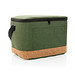 Impact AWARE™ XL RPET Two-Tone Kühltasche mit Korkdetail, grün