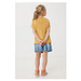 Iqoniq Koli Kids T-Shirt aus recycelter Baumwolle, ochre yellow, 3-4 y