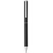 LEAH. Roll- und Kugelschreiber aus Aluminium (94% rAL) mit Clip, Schwarz