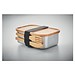 Lunchbox Edelstahl 600ml SAVANNA, Holz