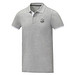 Morgan Polo für Herren, zweifarbig, heather grau, 3XL