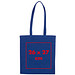 Einkaufstasche Baumwolle, lange Henkel, blau