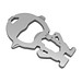 ROMINOX® Key Tool, Little Genius - 13 Funktionen, silber