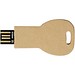 Schlüssel USB-Stick 2.0 aus recyceltem Papier, Kraftpapier, 4GB