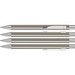 uma® Metall-Kugelschreiber Straight SI, blaue Mine, Edelstahl